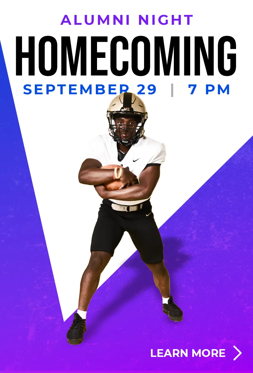 Alumni Homecoming Game, September 29 at 7 pm